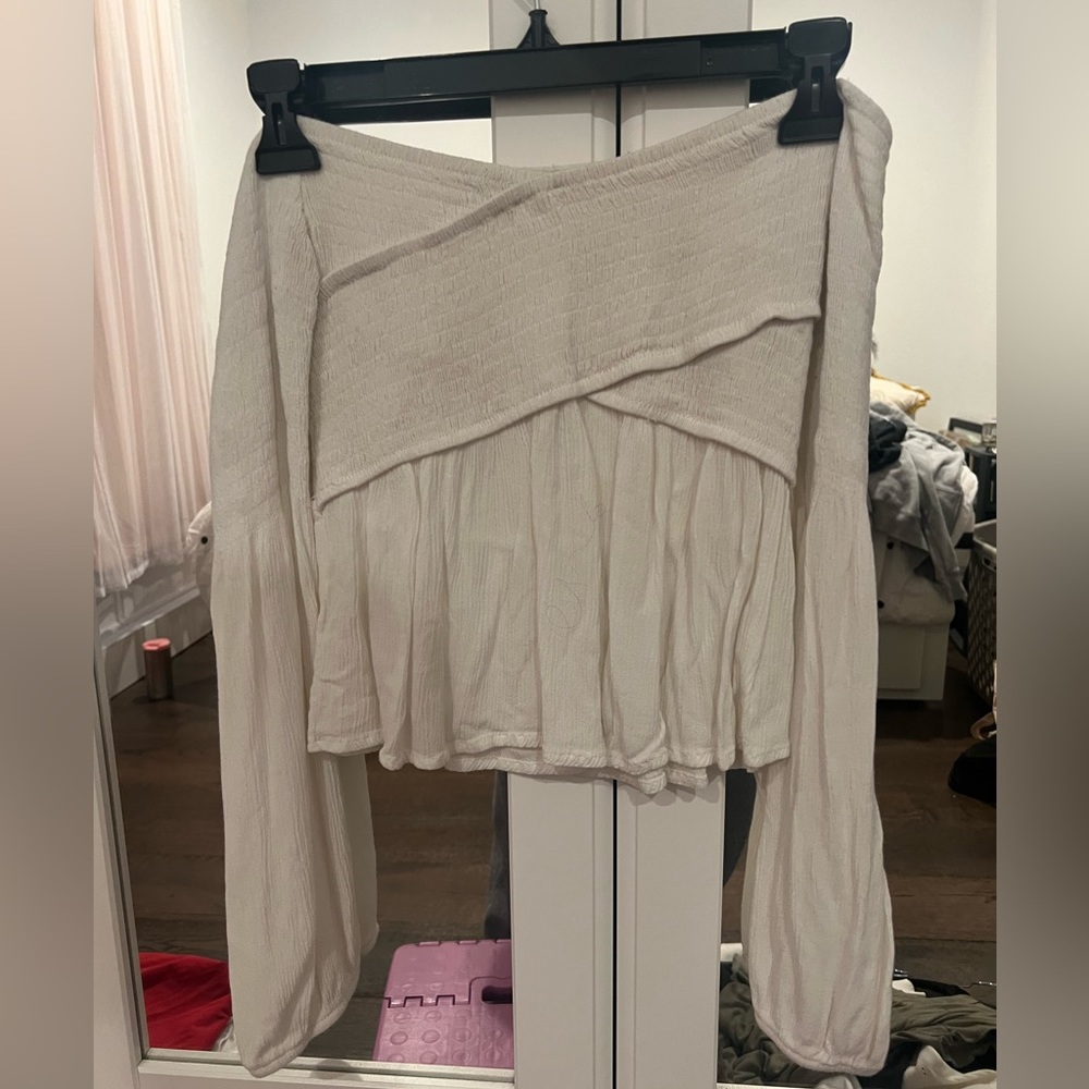 Kendall and Kylie off the shoulder flare top size m